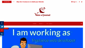 What Voiceofjournal.com website looked like in 2018 (5 years ago)