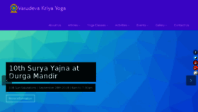 What Vasudevakriyayoga.com website looked like in 2018 (5 years ago)