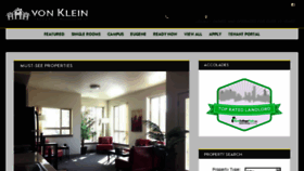 What Vonkleinrentals.com website looked like in 2018 (5 years ago)