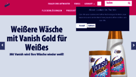 What Vanish.de website looked like in 2018 (5 years ago)