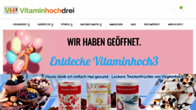 What Vitaminhoch3.de website looked like in 2018 (5 years ago)