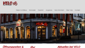 What Velo.de website looked like in 2018 (5 years ago)