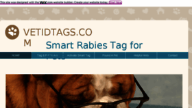 What Vetidtags.com website looked like in 2018 (5 years ago)