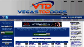 What Vegastopdogs.com website looked like in 2018 (5 years ago)
