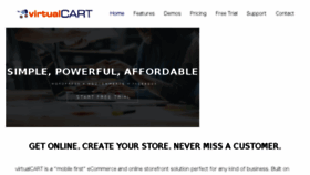What Vcart.com website looked like in 2018 (5 years ago)