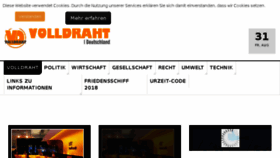 What Volldraht.de website looked like in 2018 (5 years ago)