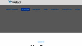 What Voxpace.com website looked like in 2018 (5 years ago)