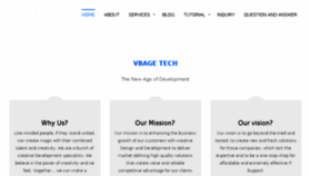 What Vbagetech.com website looked like in 2018 (5 years ago)