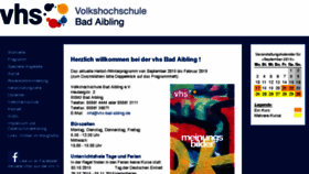 What Vhs-bad-aibling.de website looked like in 2018 (5 years ago)
