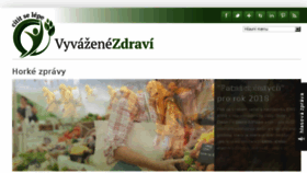 What Vyvazenezdravi.cz website looked like in 2018 (7 years ago)