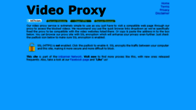 What Vidproxy.com website looked like in 2018 (5 years ago)