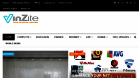 What Vinzite.com website looked like in 2018 (5 years ago)