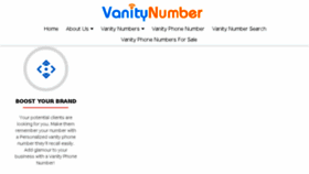 What Vanitynumber.com website looked like in 2018 (5 years ago)