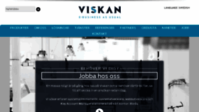 What Viskan.se website looked like in 2018 (5 years ago)