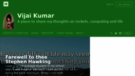 What Vijaikumar.in website looked like in 2018 (5 years ago)