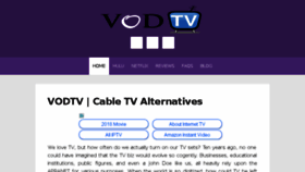 What Vodtv.org website looked like in 2018 (5 years ago)
