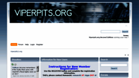 What Viperpits.org website looked like in 2018 (5 years ago)