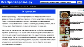 What Vseprozdorovie.ru website looked like in 2018 (5 years ago)