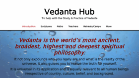What Vedantahub.org website looked like in 2018 (5 years ago)