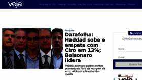 What Veja.com.br website looked like in 2018 (5 years ago)