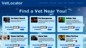 What Vetlocator.com website looked like in 2018 (5 years ago)