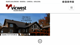 What Vicwest.com website looked like in 2018 (5 years ago)