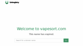 What Vapesort.com website looked like in 2018 (5 years ago)