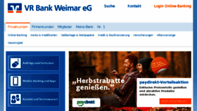 What Vrbank-weimar.de website looked like in 2018 (5 years ago)
