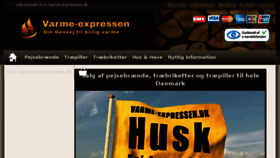 What Varme-expressen.dk website looked like in 2018 (5 years ago)