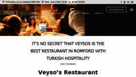 What Veysosrestaurant.co.uk website looked like in 2018 (5 years ago)