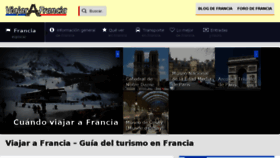 What Viajarafrancia.com website looked like in 2018 (5 years ago)