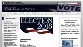 What Voteinfo.net website looked like in 2018 (5 years ago)
