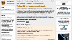 What Vlaamswoordenboek.be website looked like in 2018 (5 years ago)