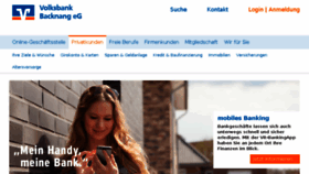 What Volksbank-backnang.de website looked like in 2018 (5 years ago)