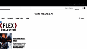 What Vanheusen.com website looked like in 2018 (5 years ago)