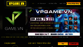What Vpgame.vn website looked like in 2018 (5 years ago)
