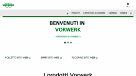 What Vorwerk.it website looked like in 2018 (5 years ago)