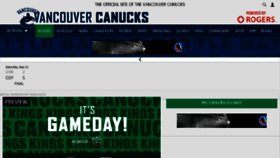 What Vancouvercanucks.com website looked like in 2018 (7 years ago)