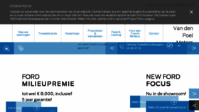 What Vandenpoelmotors.be website looked like in 2018 (5 years ago)