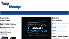 What Varcap-informatique.net website looked like in 2018 (5 years ago)
