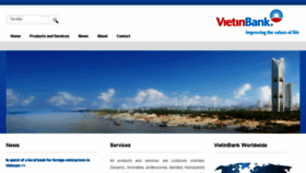 What Vietinbank.com website looked like in 2018 (5 years ago)
