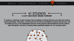 What V-studios.com website looked like in 2018 (5 years ago)