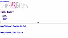 What Venusreality.com website looked like in 2018 (5 years ago)