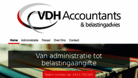What Vdhaccountants.nl website looked like in 2018 (5 years ago)