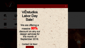 What Vidstudios.com website looked like in 2018 (5 years ago)