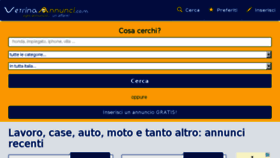 What Vetrinaannunci.com website looked like in 2018 (5 years ago)