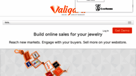 What Valigara.com website looked like in 2018 (5 years ago)