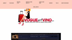 What Vogueandvino.com website looked like in 2018 (5 years ago)