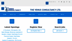 What Venusconsultancy.org website looked like in 2018 (5 years ago)