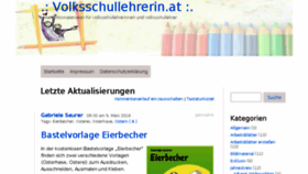 What Volksschullehrerin.at website looked like in 2018 (5 years ago)